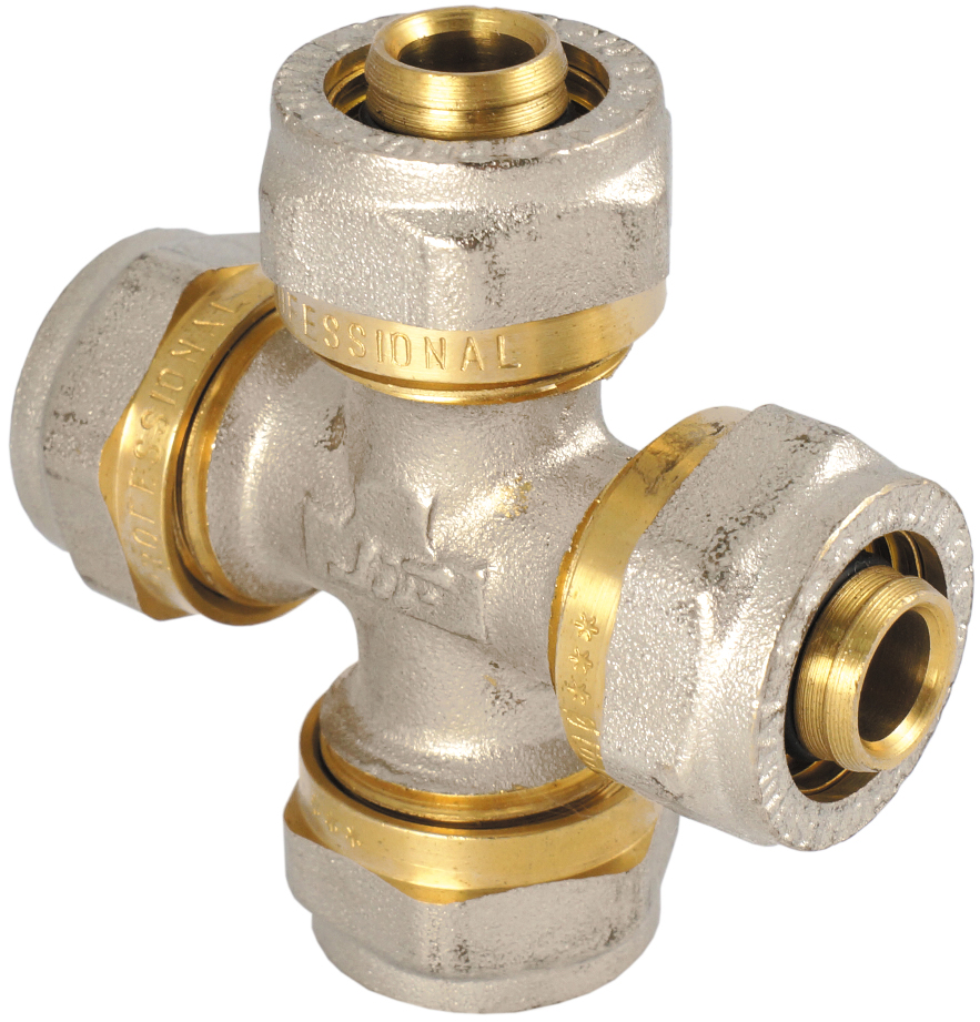 Крестовины обжимные для металлопластиковых труб AQUALINK: купить по ...