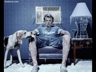 frozen man