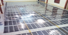 Инфракрасный теплый пол под наливной пол